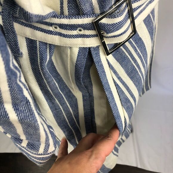 Anthro Elevenses North Channel Stripe Linen Jacket - Picture 7 of 10